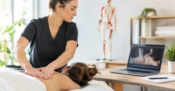 Massage Ausbildung mit Online Plattform flexibel lernen